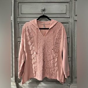 Women’s Lace Front Sweatshirt